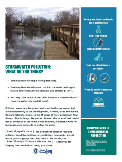 Stormwater Education Handout